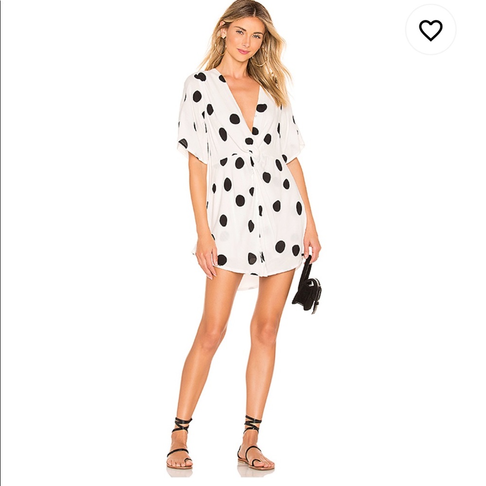 Polka dot shift dress